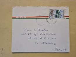 Lettre NIGER GRENOBLE JEUX OLYMPIQUES 1968 - Níger (1960-...)