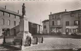 HAUTE-RIVOIRE (69) Le Monument Et La Poste En 1961  CPSM PF - Other & Unclassified