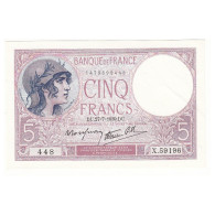 5 FRANCS VIOLET 27-07-1939 P/NEUF Fayette 4.3 - 5 F 1917-1940 ''Violet''