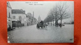 CPA (75) Crue De La Seine.1910.Paris. Quai De La Rapée.  Attelage.    (7A.706) - Paris Flood, 1910