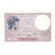 5 FRANCS VIOLET 27-07-1939 P/NEUF Fayette 4.3 - 5 F 1917-1940 ''Violet''