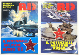 Rivista Italiana Difesa RID N. 7/8 - 1984 E N.6 - 1985 Potenziale Militare Russo - Altri & Non Classificati