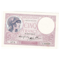 5 FRANCS VIOLET 14-09-1939  NEUF Fayette 4.8 - 5 F 1917-1940 ''Violet''