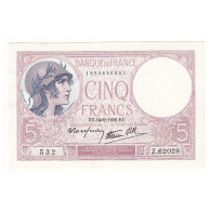 5 FRANCS VIOLET 14-09-1939  NEUF Fayette 4.8 - 5 F 1917-1940 ''Violet''