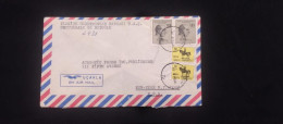 C) 1967. TURKEY. AIRMAIL ENVELOPE SENT TO USA. MULTIPLE STAMPS. 2ND CHOICE - Autres & Non Classés