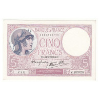 5 FRANCS VIOLET 14-09-1939  NEUF Fayette 4.8 - 5 F 1917-1940 ''Violet''