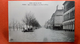 CPA (75) Crue De La Seine.1910.Paris. Quai De La Rapée Vu Du Pont De Bercy.   (7A.710) - Überschwemmung 1910