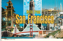 72897215 San_Francisco_California Golden Gate Bridge China Town Hafen  - Autres & Non Classés