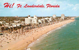 72897180 Fort_Lauderdale Fliegeraufnahme Strand - Sonstige & Ohne Zuordnung