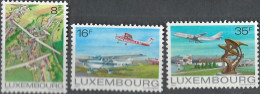 LUXEMBOURG 1981 Aviation Complete Set Of 3 Values MM - Unused Stamps