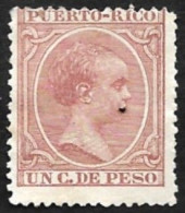 PORTO RICO  1890 - YT  77  -  Alphonse XIII  -  Sans Gomme - Puerto Rico