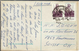INDE Calcutta Ca.1987: CP Ill. Pour Vandoeuvres (Suisse) - Lettres & Documents