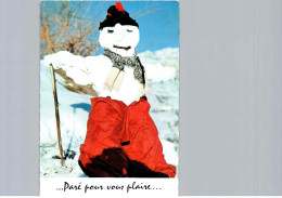 Bonhomme De Neige Avec Bonnet - Deportes De Invierno