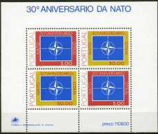 HB Portugal Block Año 1979 Nuevo Aniversario NATO - Ungebraucht