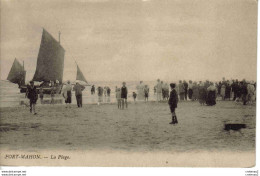 80 FORT MAHON La Plage Bateau De Pêche Voiles Voilier Beaucoup De Monde Sur La Plage Chien - Fort Mahon