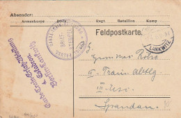 Feldpostkarte - Kgl. Preuss. Garde-Train-Ersatz-Abt. Berlin-Lankwitz - 1915 (69368) - Lettres & Documents