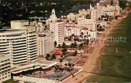 72891678 Miami_Beach Fliegeraufnahme Hotel Row Along Golden Sands  - Andere & Zonder Classificatie