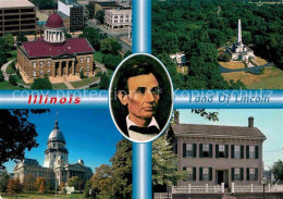 72886209 Illinois_City Land Of Lincoln Capital Lincolns Tomb Lincolns Home - Sonstige & Ohne Zuordnung