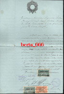 Atestado Médico * Estampilhas Fiscais * Porto 1917 * Reconhecimento Notarial * Portugal Medical Certificate - Historische Dokumente