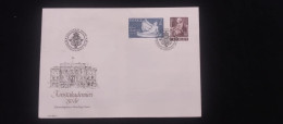 C) 1985. SWEDEN. FDC.250 YEARS OF THE ART ACADEMY. DOUBLE STAMP. XF - Other & Unclassified