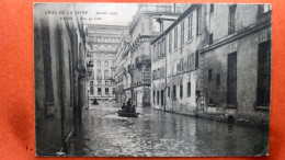 CPA (75) Crue De La Seine.1910. Paris. Rue De Lille.   (7A.722) - Inondations De 1910