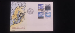 C) 1990. SWEDEN. FDC. CLOUDS AND WEATHER. MULTIPLE STAMPS. XF - Other & Unclassified
