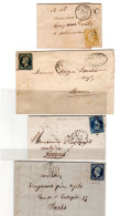 FRANCE  JOLI LOT DE 6 LETTRES  NAPOLEON DONT REPUBLIQUE   A ETUDIER - Sonstige & Ohne Zuordnung