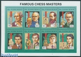 Saint Vincent 1991 Chess 8v M/s, Mint NH, Sport - Chess - Schach