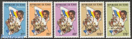 Chad 1989 Liberation 5v, Mint NH, Various - Maps - Andere & Zonder Classificatie