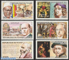 Chad 1984 Events, Famous Persons 6v, Mint NH, History - Nobel Prize Winners - Art - Authors - Raphael - Rembrandt - Other & Unclassified