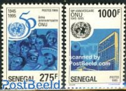Senegal 1995 50 Years UNO 2v, Mint NH, History - United Nations - Sénégal (1960-...)