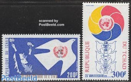 Chad 1985 40 Years U.N.O. 2v, Mint NH, History - United Nations - Autres & Non Classés