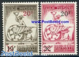 Belgium 1959 Railway Parcel Stamps 2v, Mint NH, Religion - Transport - Greek & Roman Gods - Railways - Nuovi