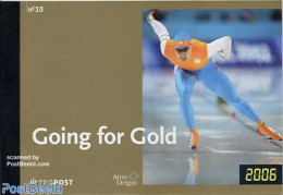 Netherlands 2006 Prestige Booklet 10, Going For Gold, Mint NH, Sport - Various - Olympic Winter Games - Skating - Stam.. - Unused Stamps