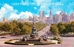 72877087 Philadelphia Pennsylvania Skyline As Seen From Steps Of Philadelphia Mu - Sonstige & Ohne Zuordnung