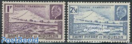 Saint Pierre And Miquelon 1941 Petain 2v, Mint NH, Various - Lighthouses & Safety At Sea - Phares