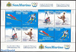 San Marino 1994 Olympic Winter Games S/s, Mint NH, Sport - Olympic Winter Games - Ungebraucht