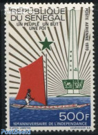 Senegal 1970 Independence 10th Anniversary 1v, Mint NH, Transport - Ships And Boats - Barcos