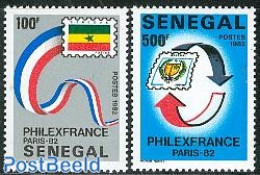 Senegal 1982 Philexfrance 2v, Mint NH - Senegal (1960-...)