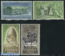 Spain 1962 El Cid 4v, Mint NH, Nature - Horses - Ongebruikt