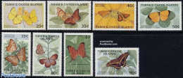 Turks And Caicos Islands 1990 Butterflies 8v, Mint NH, Nature - Butterflies - Sonstige & Ohne Zuordnung