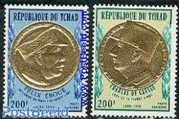 Chad 1971 Charles De Gaulle 2v, Mint NH, History - Politicians - Autres & Non Classés