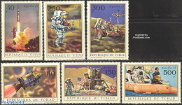 Chad 1972 Apollo 15 6v, Mint NH, Transport - Space Exploration - Autres & Non Classés