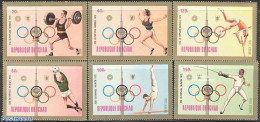 Chad 1972 Olympic Games Munich 6v, Mint NH, Sport - Athletics - Fencing - Olympic Games - Weightlifting - Altri & Non Classificati