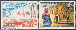 Chad 1979 Philexafrique 2v, Mint NH, Nature - Transport - Animals (others & Mixed) - Camels - U.P.U. - Space Exploration - Autres & Non Classés