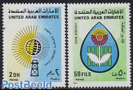 United Arab Emirates 1987 Save Energy 2v, Mint NH, Science - Energy - Sonstige & Ohne Zuordnung