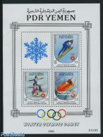 Yemen, South 1983 Olympic Winter Games 3v M/s, Mint NH, Sport - Olympic Winter Games - Skating - Skiing - Skisport