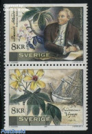Sweden 2001 Daniel Solander 2v [:], Joint Issue Australia, Mint NH, Nature - Transport - Various - Flowers & Plants - .. - Unused Stamps
