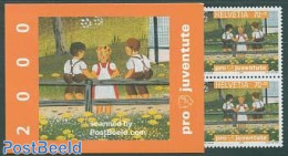 Switzerland 2000 Pro Juventute Booklet, Mint NH, Nature - Dogs - Stamp Booklets - Art - Children's Books Illustrations - Unused Stamps