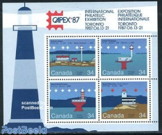 Canada 1985 Capex/lighthouses S/s, Mint NH, Various - Lighthouses & Safety At Sea - Ungebraucht